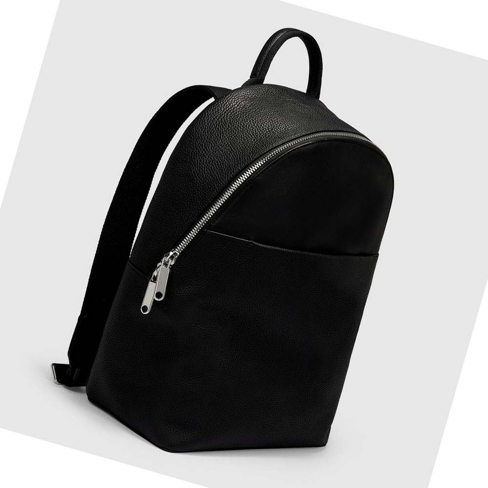 Men's Ecco Textureblock Full Backpacks Black | SG 682UZG